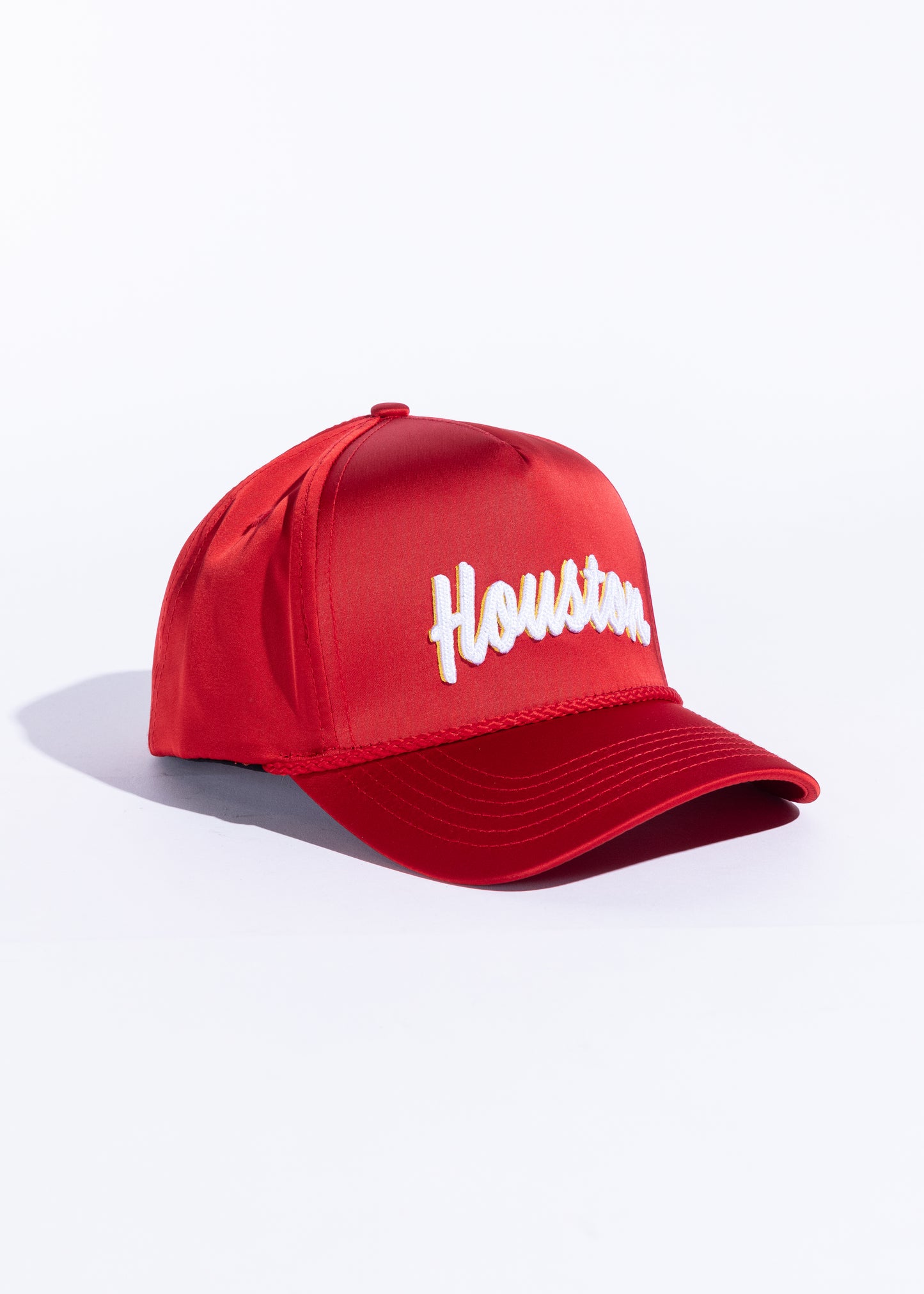 Houston Souvenir Hat (Red Satin)