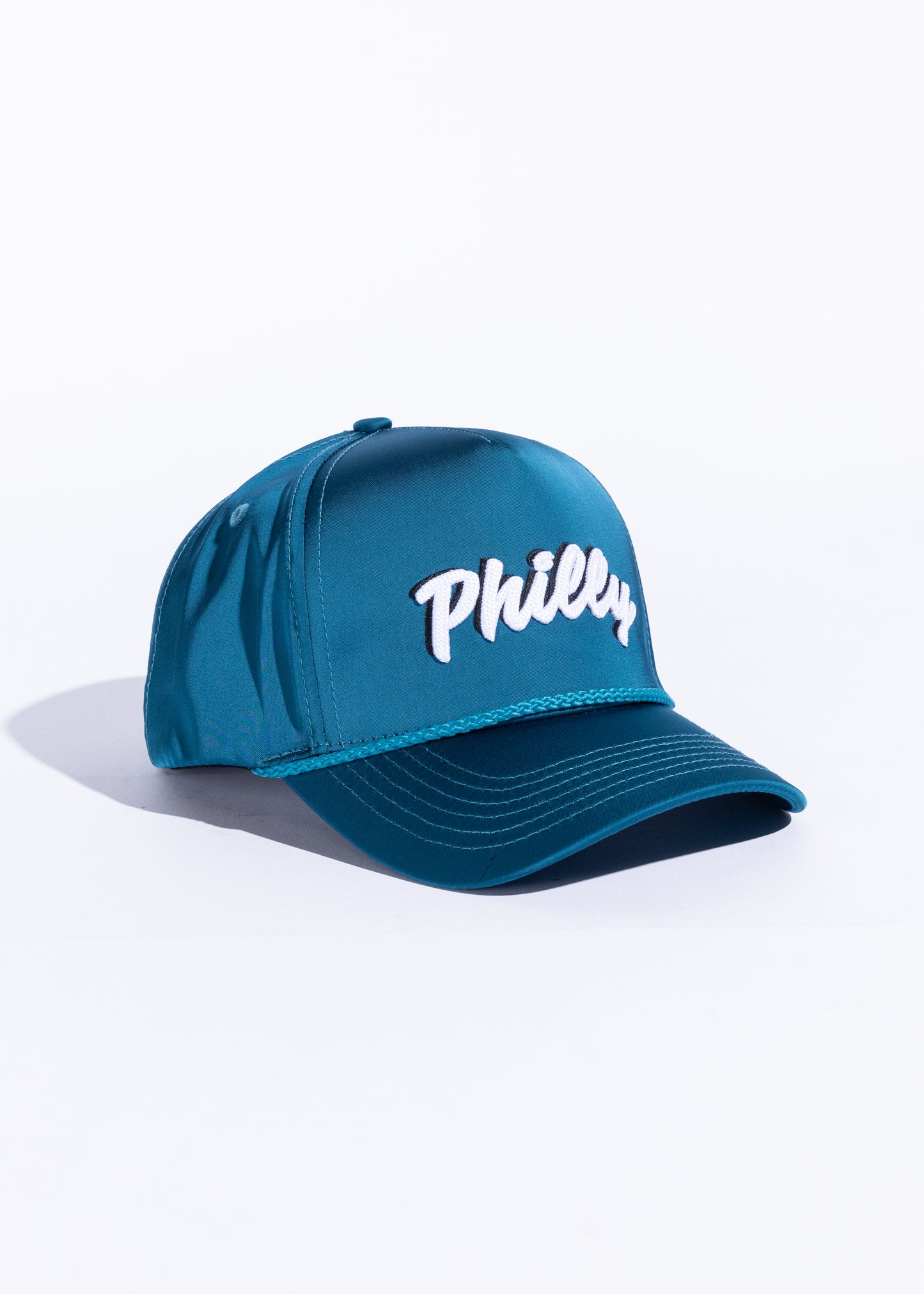 Philly Souvenir Hat (Green Satin)