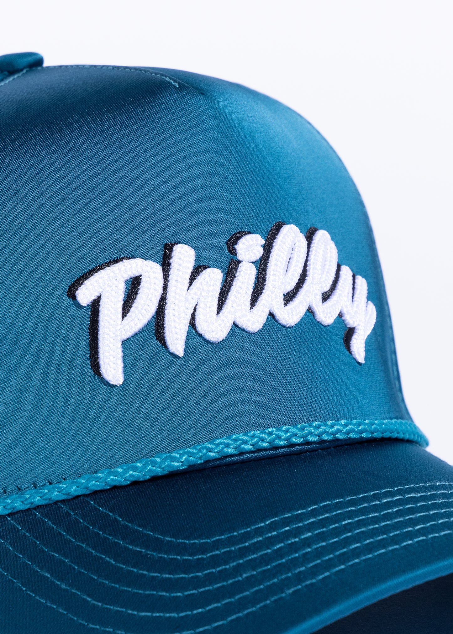 Philly Souvenir Hat (Green Satin)