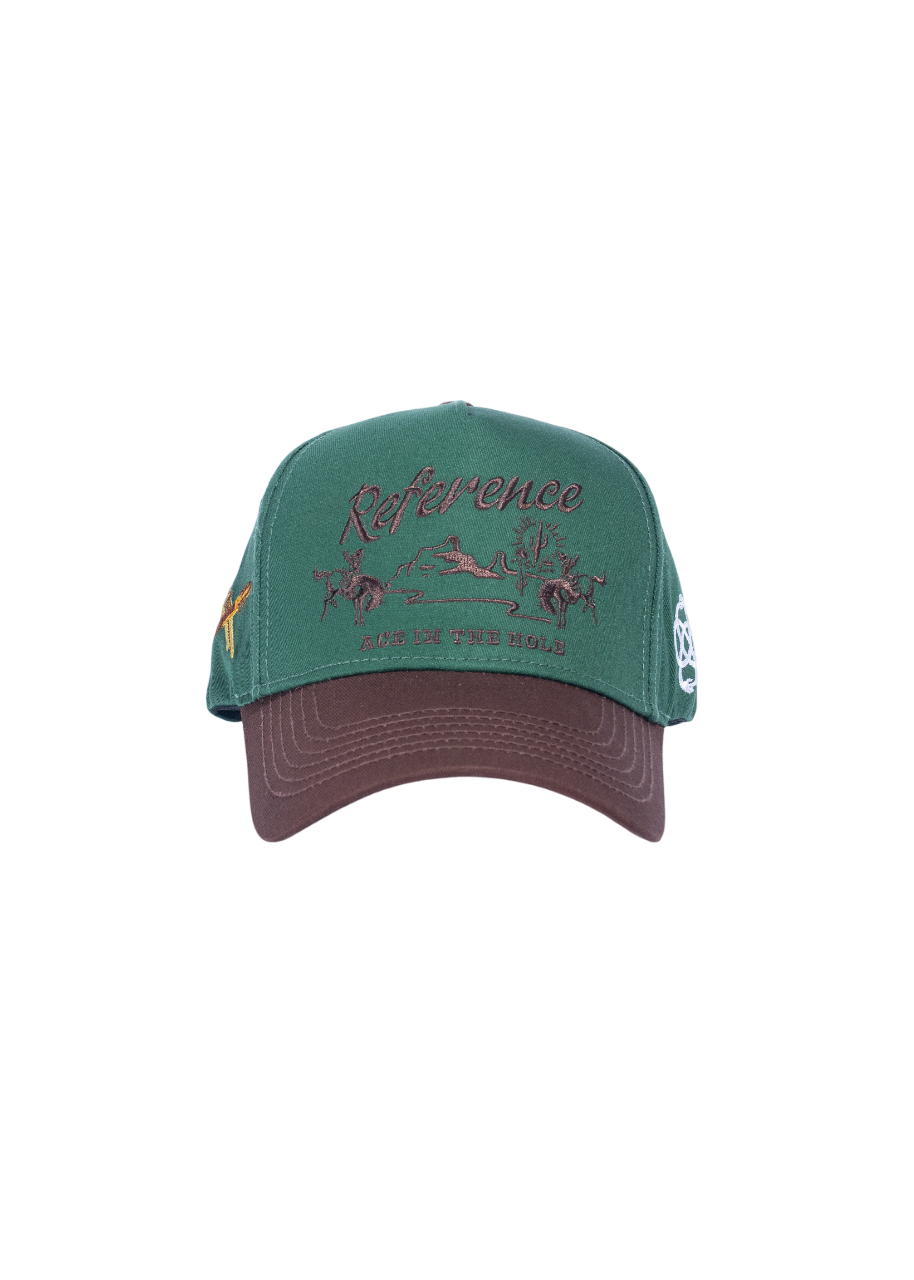 Western Hat (Green/Brown)