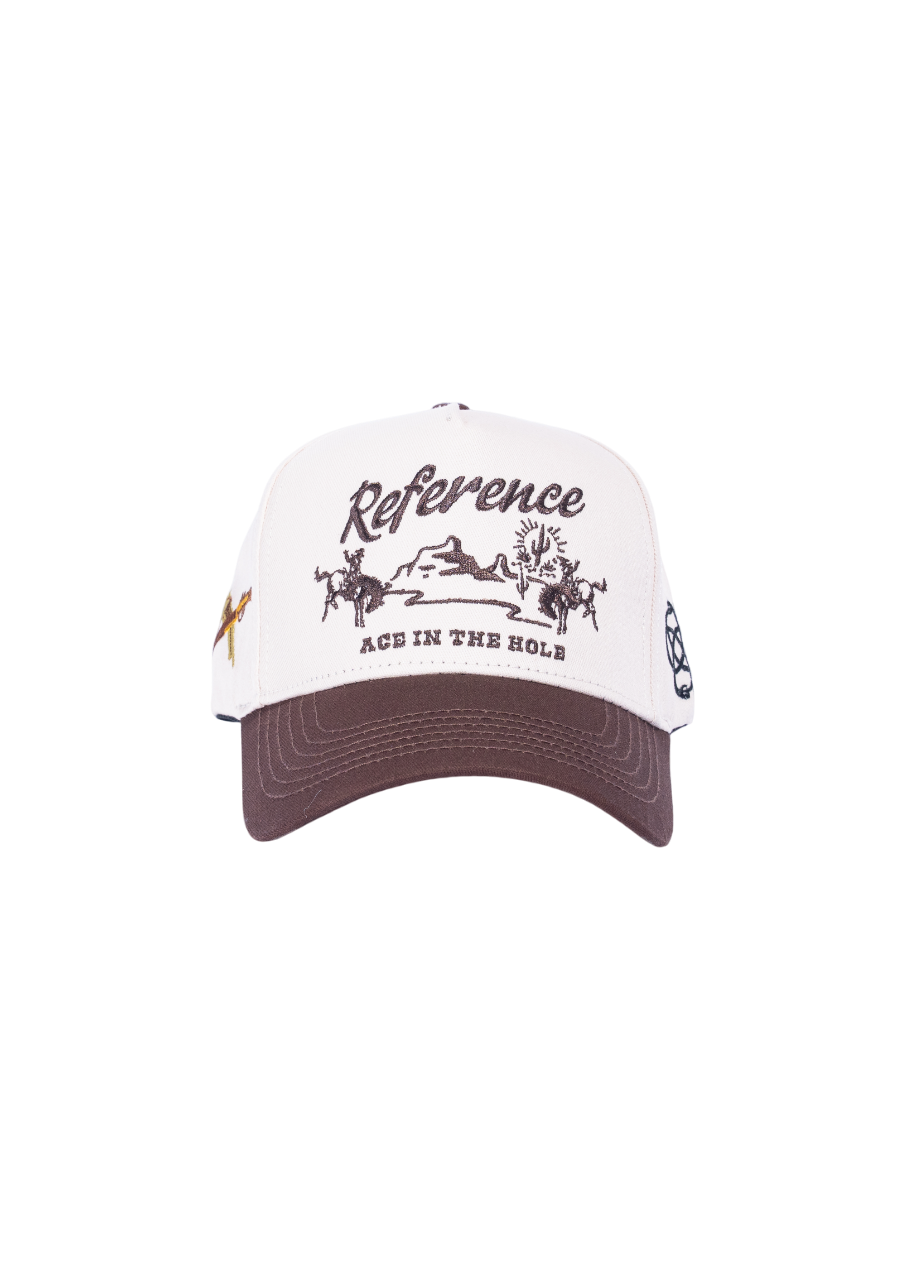 Western Hat (Cream/Brown)