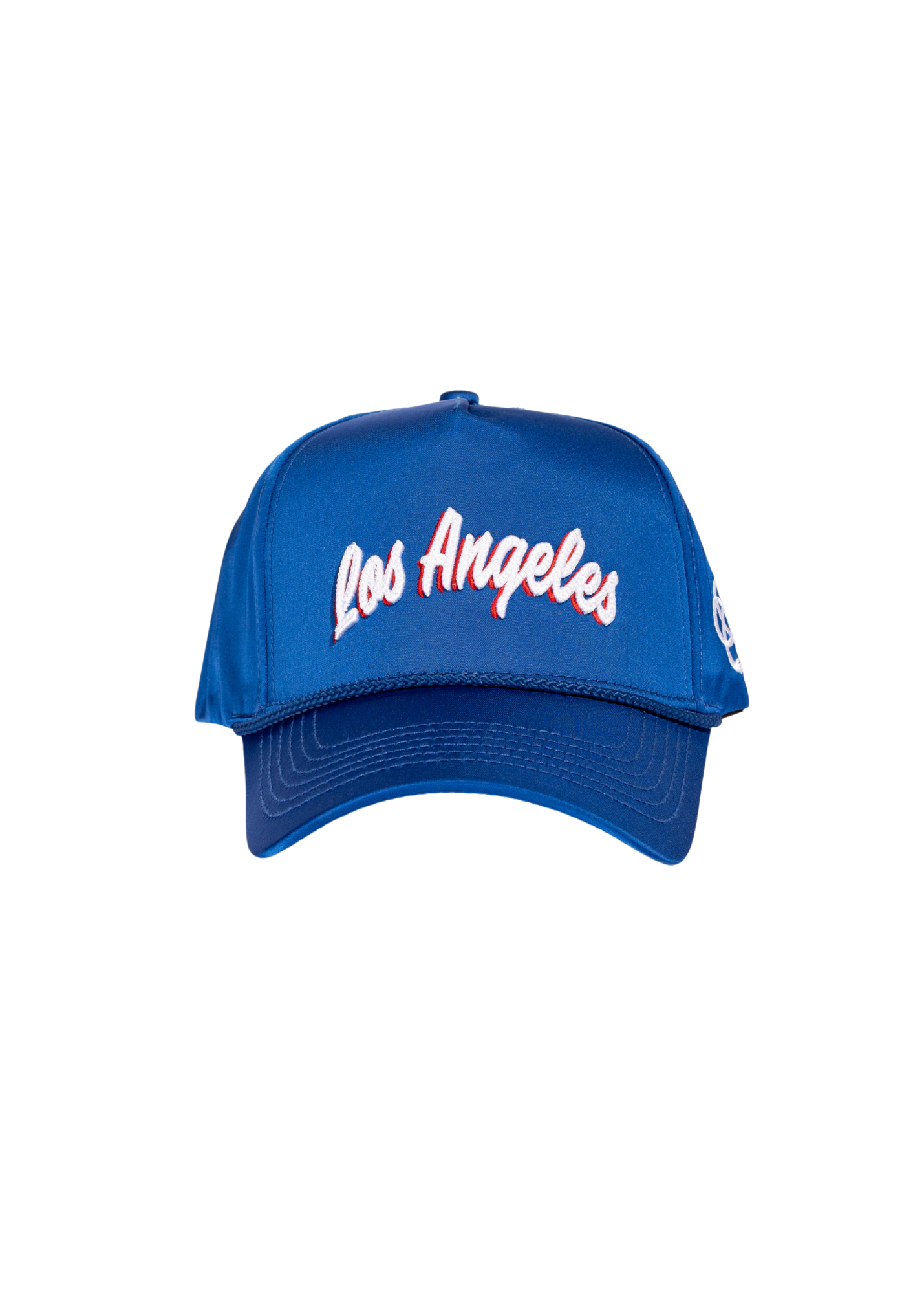 Los Angeles Souvenir Hat (Blue Satin)