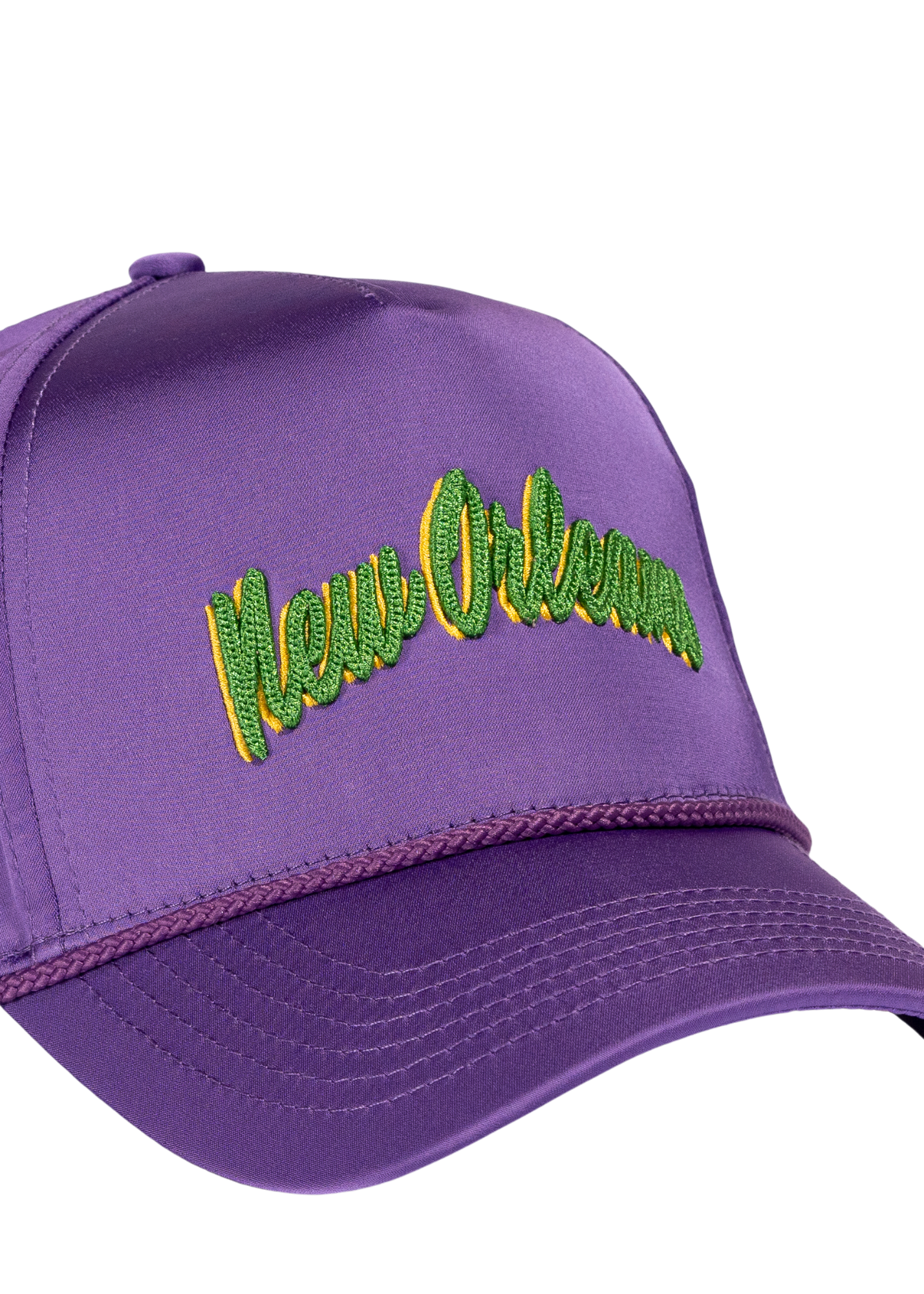 NOLA Souvenir Hat (Purple Satin)