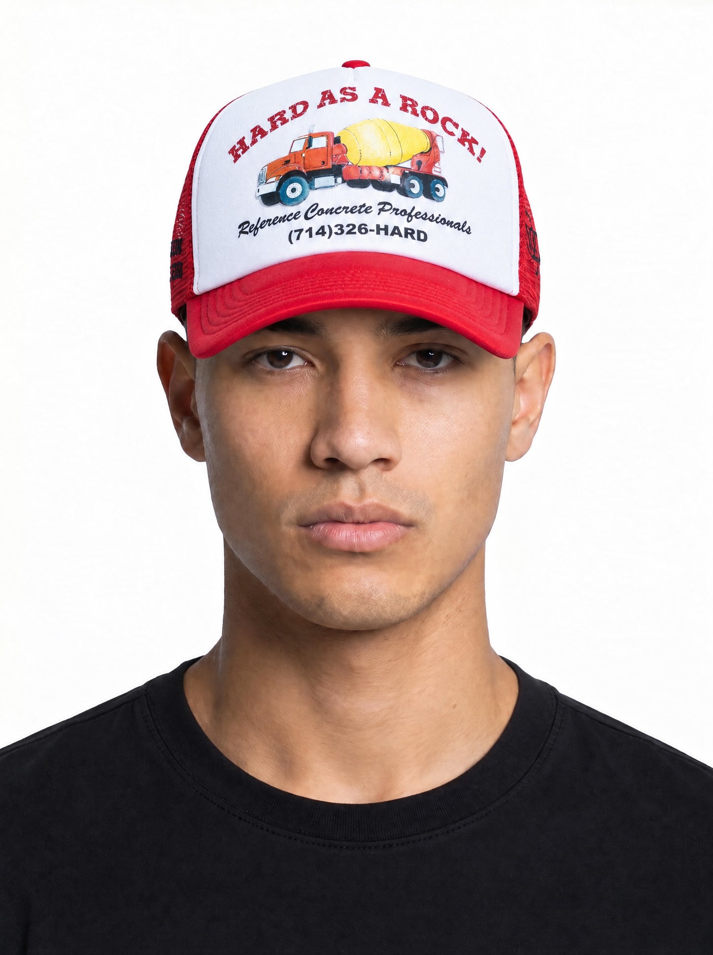 Concrete Trucker (Red/White)