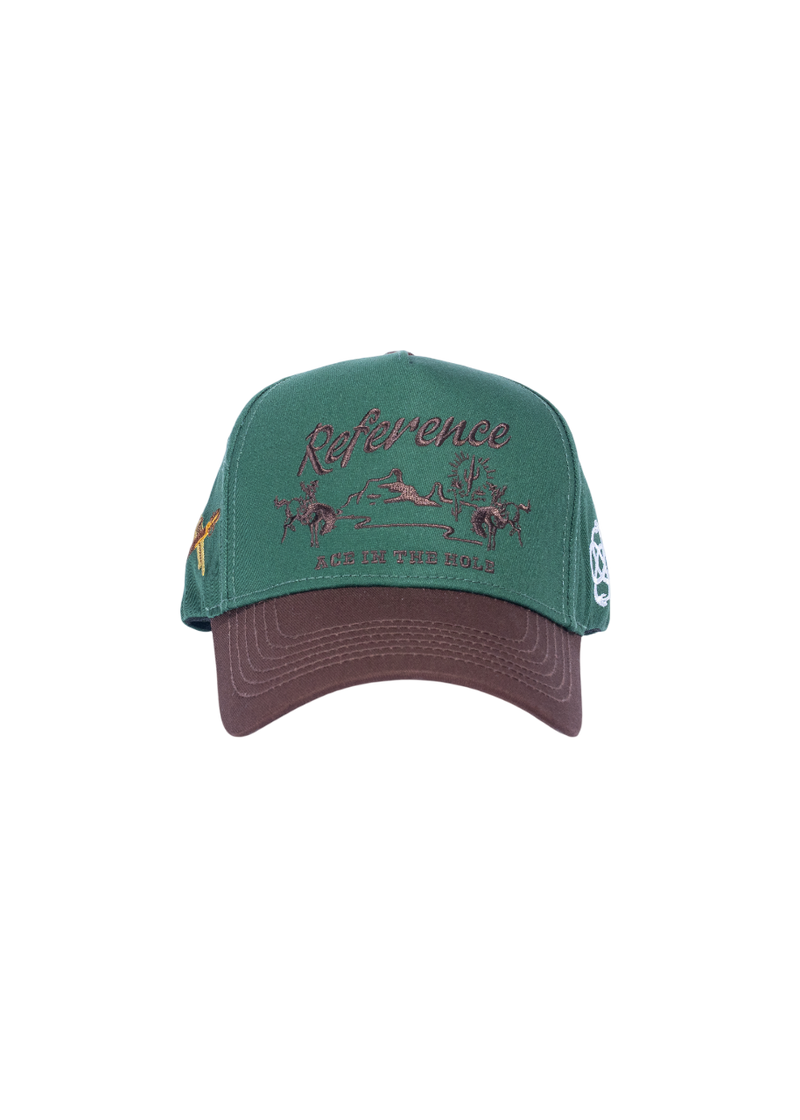 Western Hat (Green/Brown)