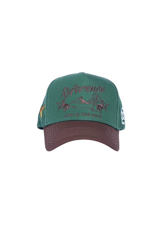 Western Hat (Green/Brown)