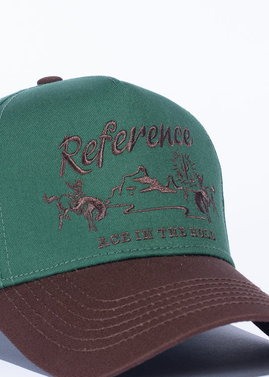 Western Hat (Green/Brown)