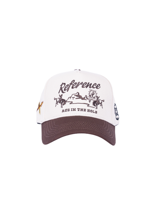 Western Hat (Cream/Brown)