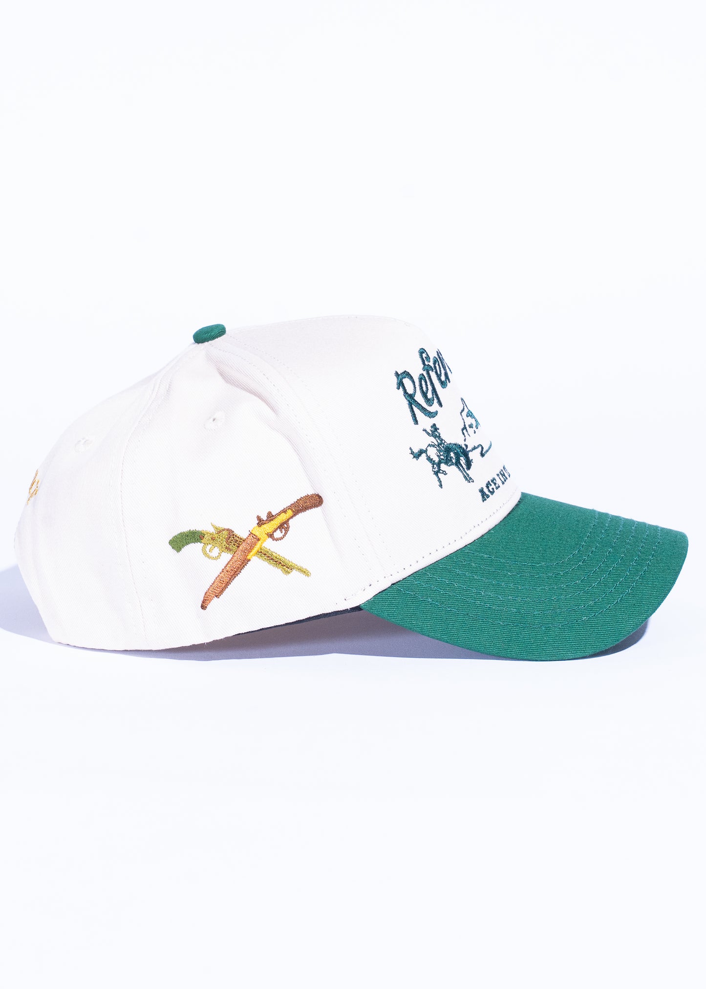 Western Hat (Cream/Green)