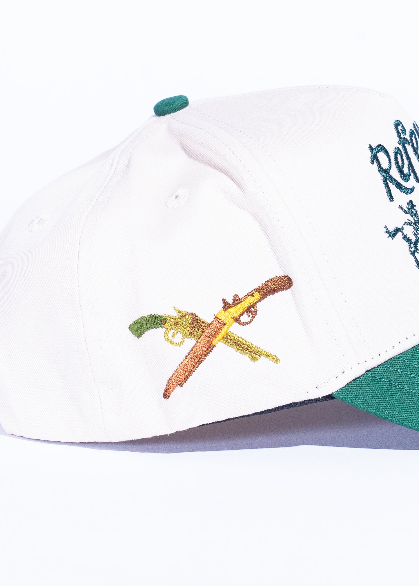 Western Hat (Cream/Green)