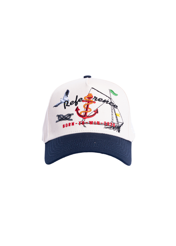 Open Seas (Cream/Navy)