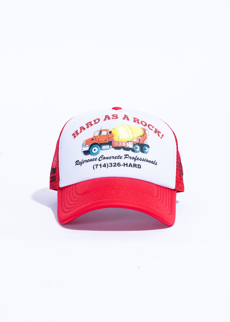 Concrete Trucker (Red/White)