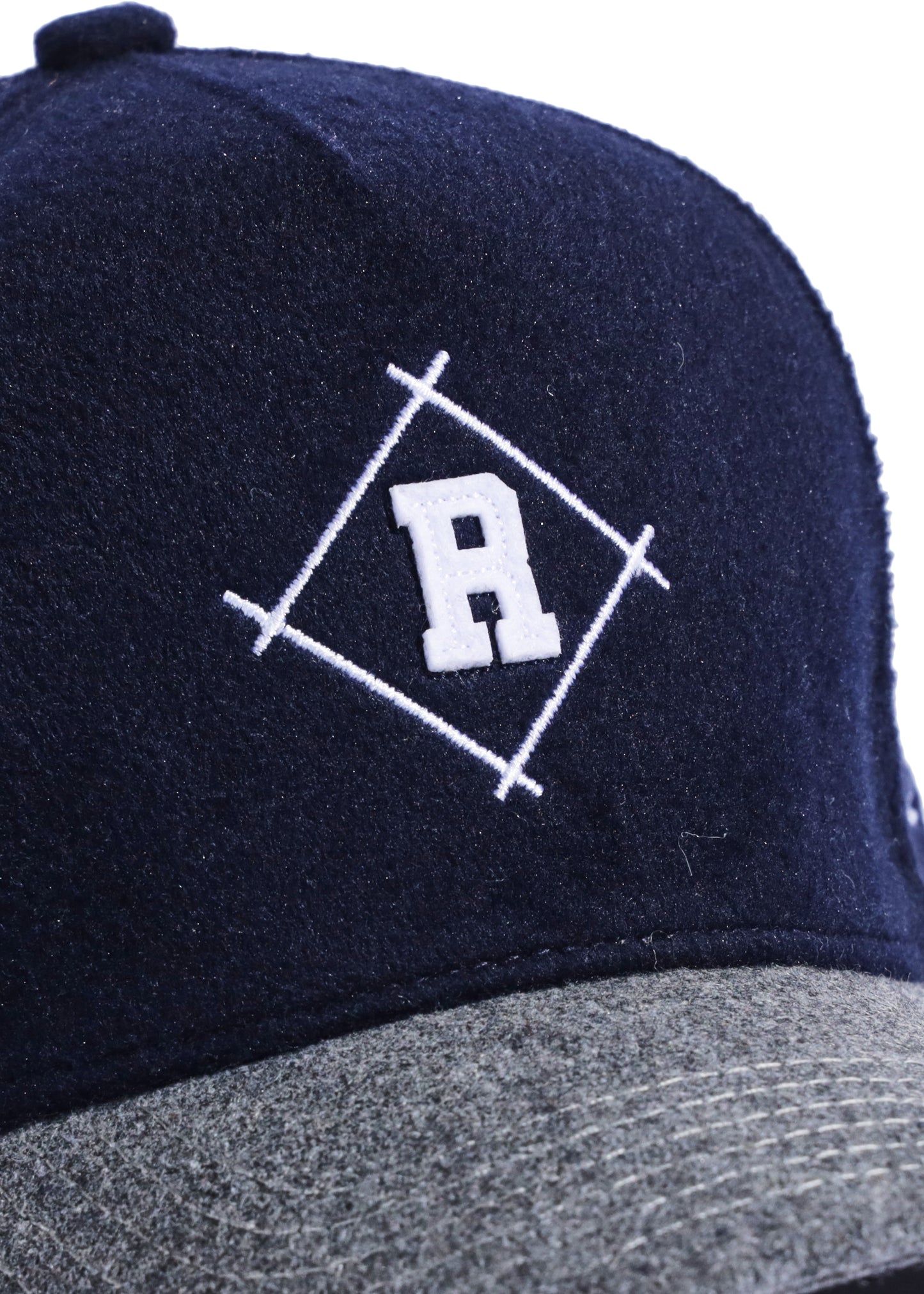 Diamond Wool Cap (Navy/Gray)